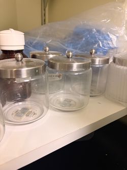 Clear Glass Jars with Stainless Steel Lids