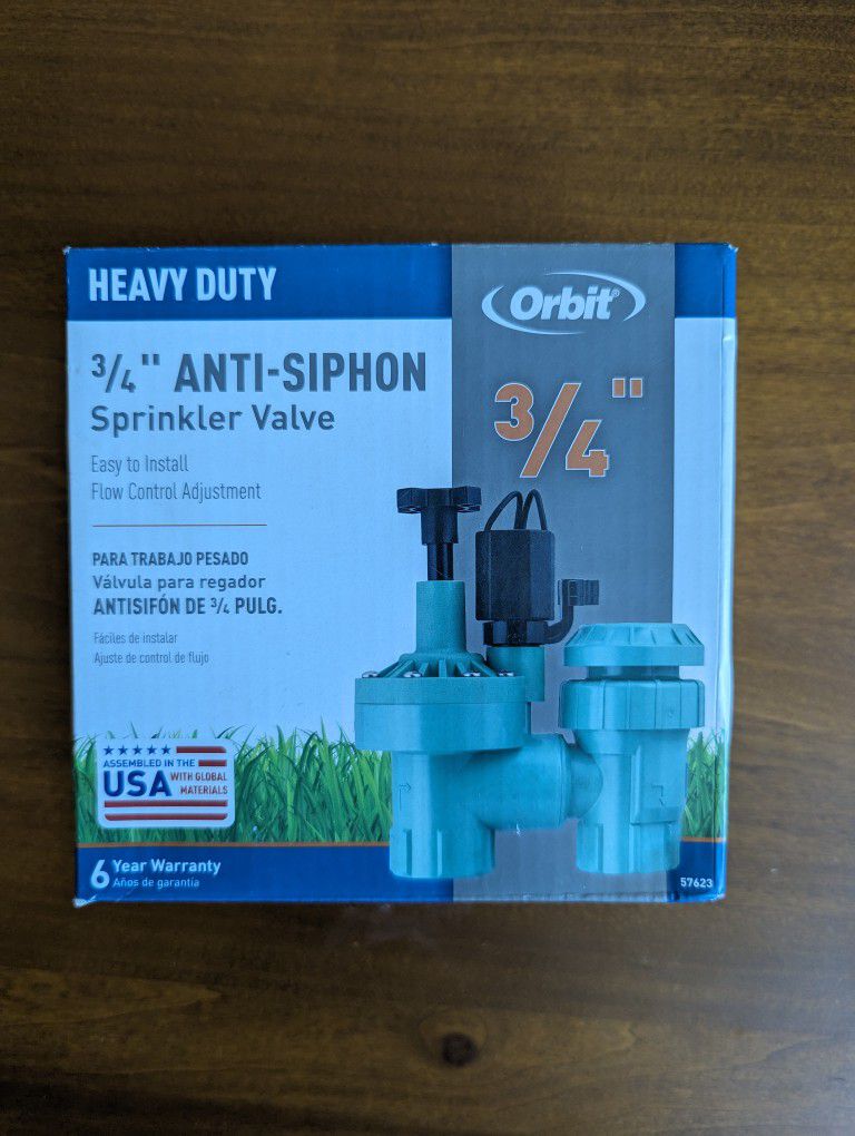 Orbit 3/4in Anti-Siphon Sprinkler Valve