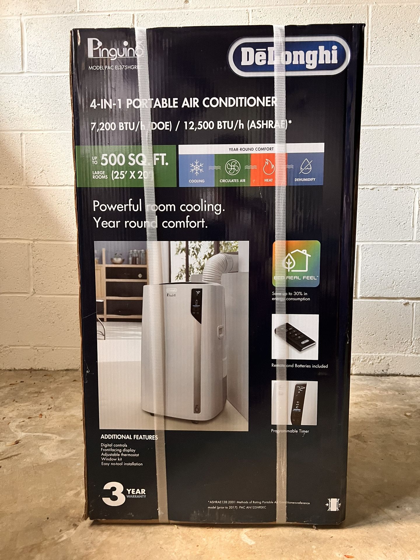 Brand New DeLonghi 4 in 1 Portable Airconditioner AC