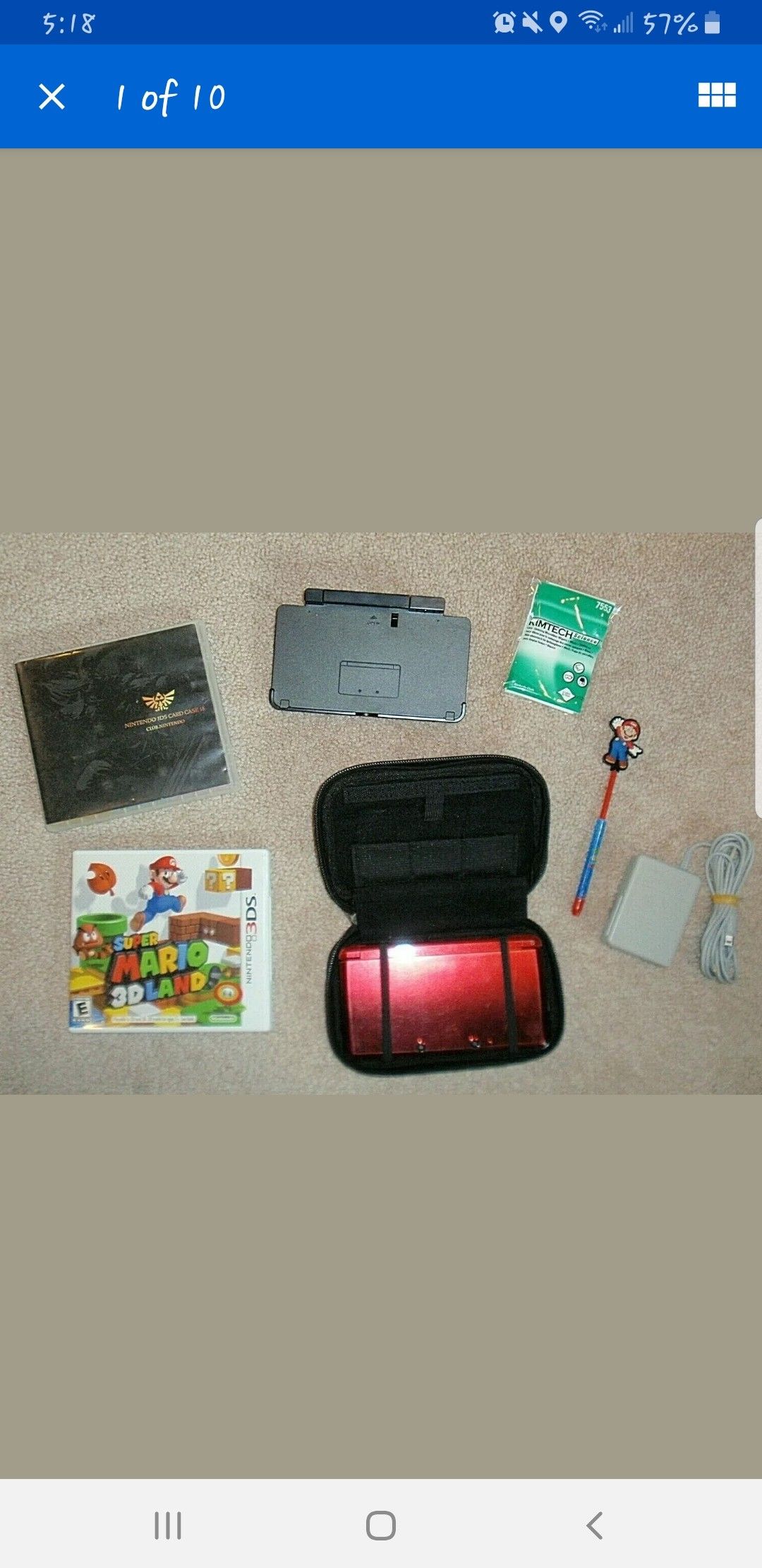 Nintendo 3DS Video Game System +extras
