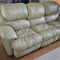 Leather Reclining Couch