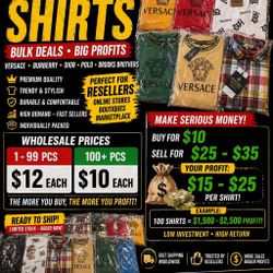 🚨 Wholesale Designer Shirts – Bulk Deals Available