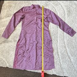 Men’s Kurta Tunic - Purple Paisley - Perfect for Ramadan/Eid