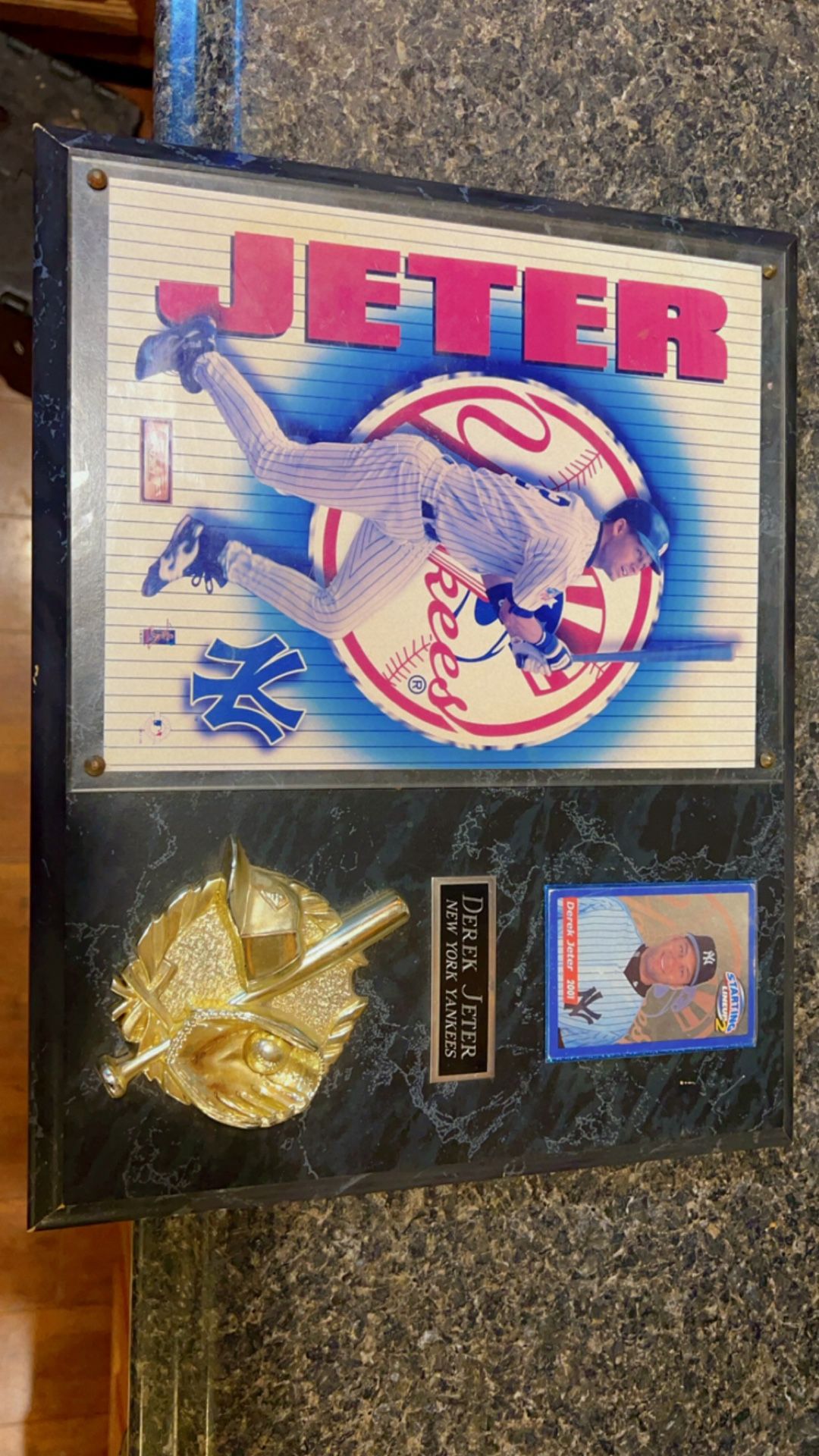 96’ Derek Jeter Yankees Plaque