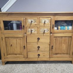 Pure Solid Wood Hutch 