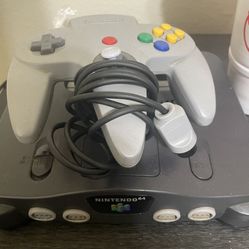 Nintendo 64 With Controller 