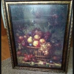 Wall Art, Fruit Bowl Picture, 27 X 33-1\2