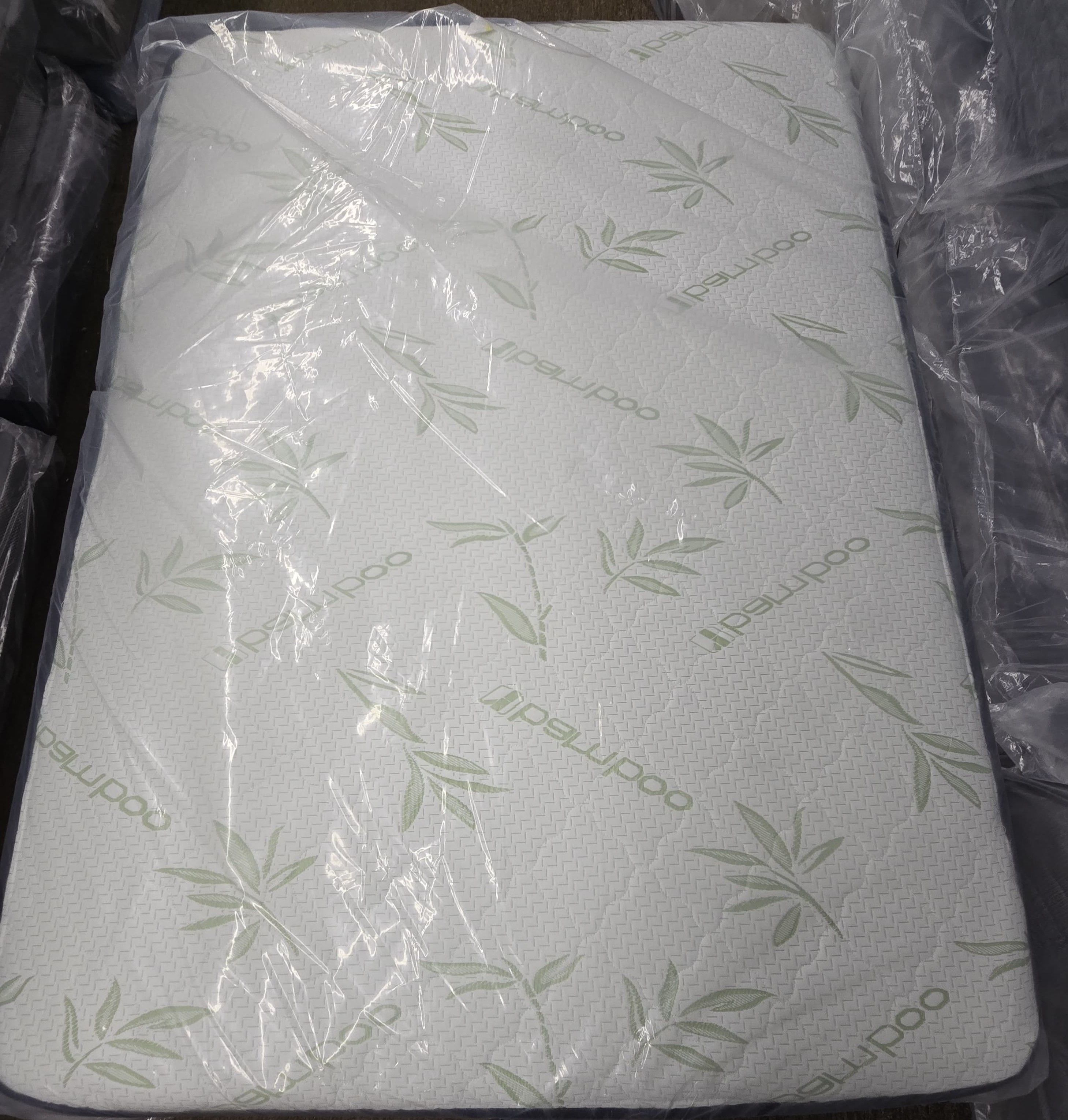 Full Super Double Euro Pillow Top Mattress in Plastic on Sale Elegance Limited Stock 