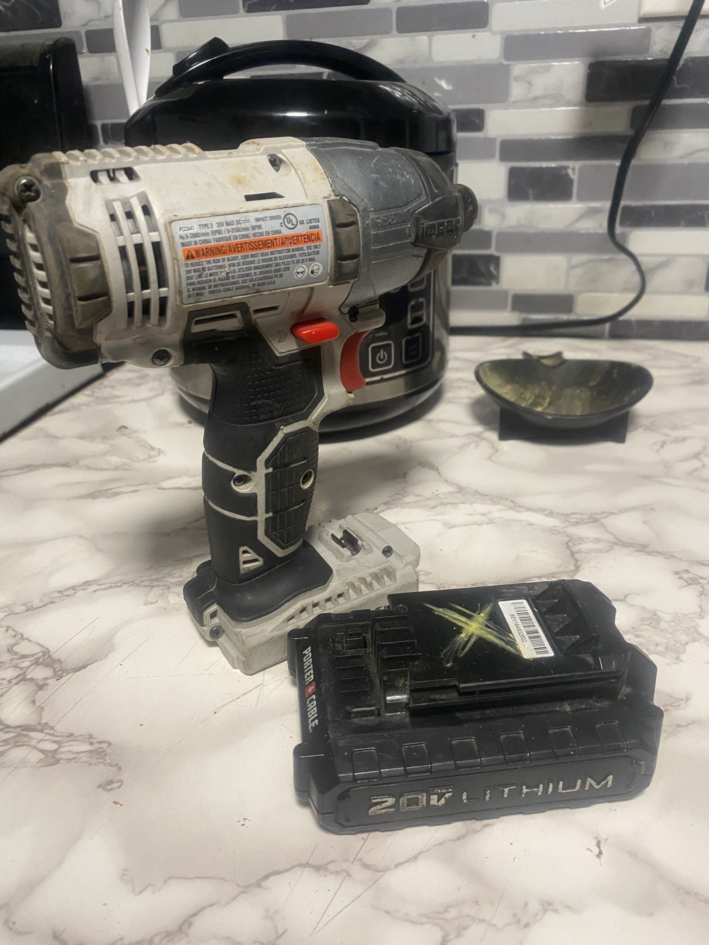 Porter Cable 20v Impact Driver With Battery