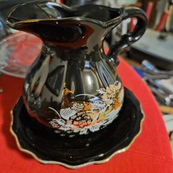 Japanese Tea Pot Hand Painted 