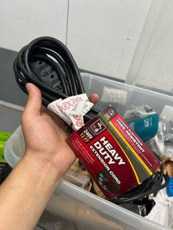 Heavy Duty 240v extension cord 12ft 3 outlets