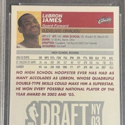2003 Topps 1st Edition #221 LeBron James Rookie RC — PSA 10