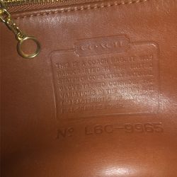 Coach Leather Purse With Shoulder Strap