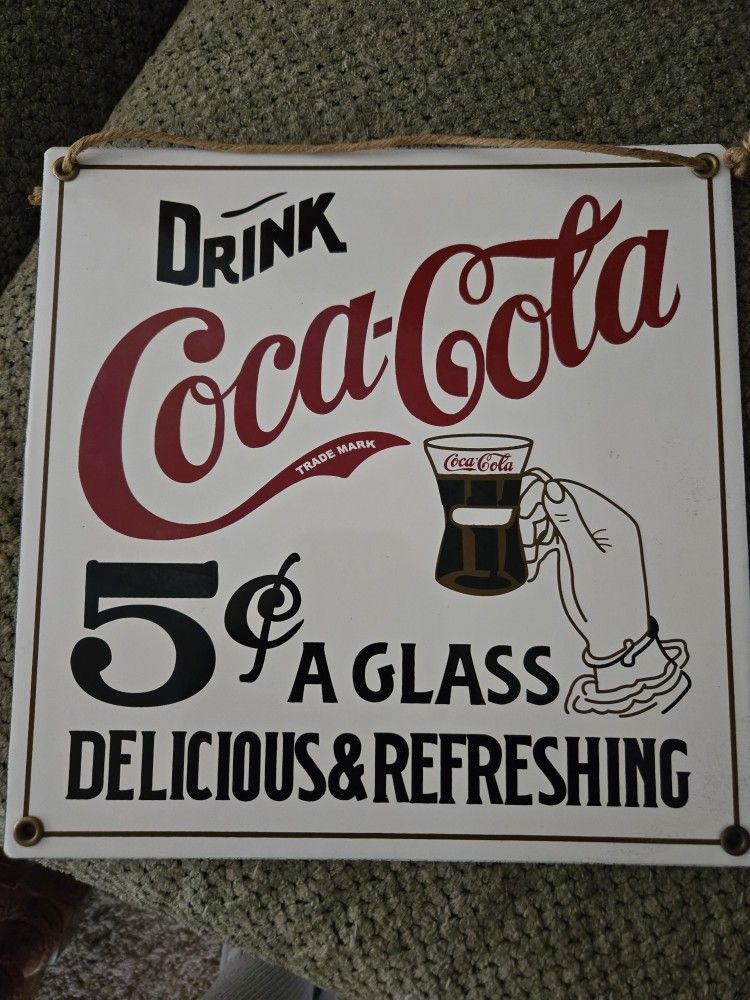 Coca-Cola Porcelain Sign