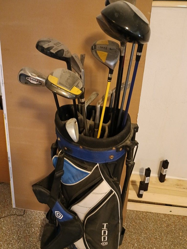 Golf Clubs And Bag