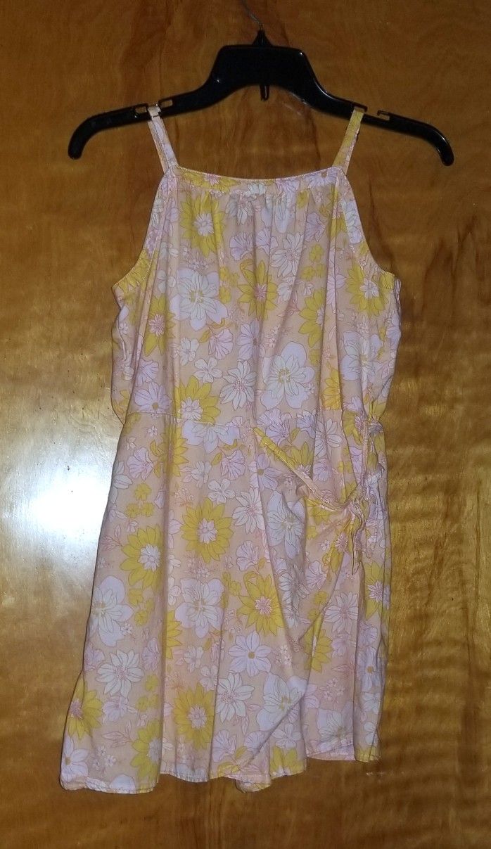 Girl's Wonder Nation Yellow & White Skort Romper XL (14-16) Spring Summer Outfit
