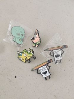 SPONGEBOB PINS/  LAPELS