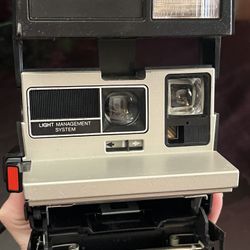 Polaroid 600 Vintage Silver Camera 