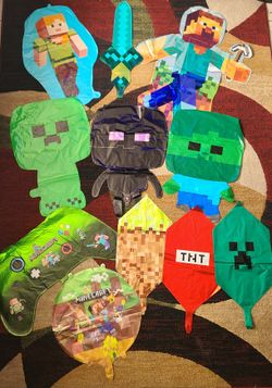 Minecraft Balloons Minecraft Backdrop Minecraft Decorations