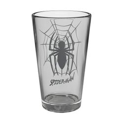 SPIDER-MAN 16OZ GLASS TUMBLER | SMOKY GLASS | ZAK DESIGNS | NEW UNUSED 