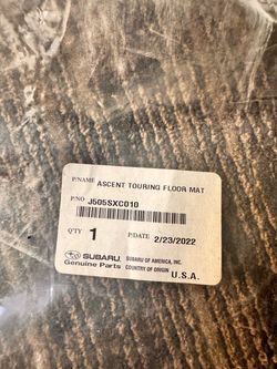 Subaru Ascent Floor mats