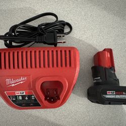 New Charger And Battery Miwaulkee M12 High Power Battery 