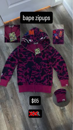 Purple Fullzip Bape hoodie
