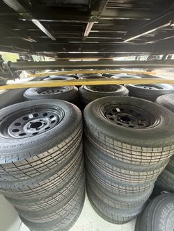 Brand new 205/75R15 Tire on 5-Lug Rim