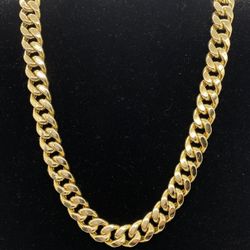 20" Gold Curb Chain 10K Yellow Gold 74.4g