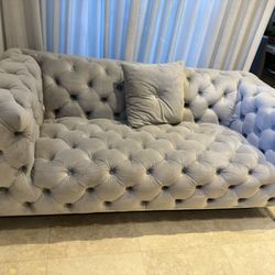 Italian Velvet Loveseat