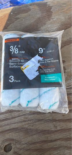 3 pack microfiber paint rollers
