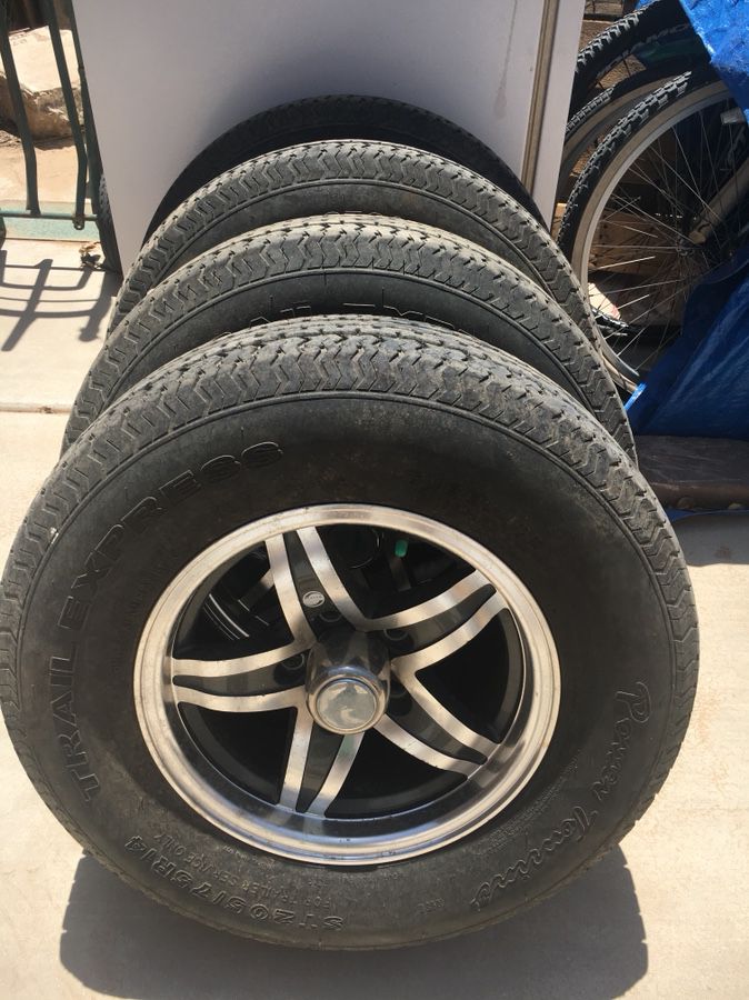 205/175R-14 alloy wheels for travel trailers