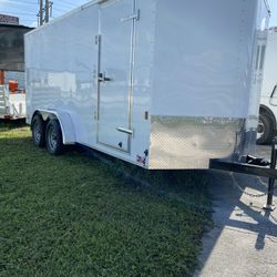 2023 Enclosed Trailer 7 x 14 or 7 x 16 with Ramp Door