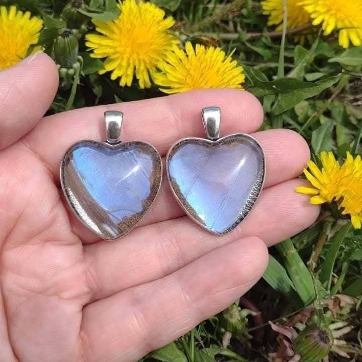 Morpho Butterfly Pendants