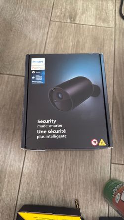 Philips Battery Operated Security Camera Black (1-Pack