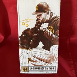 2024 Joe Musgrove & dog Theo San Diego Padres Petco Bobblehead SGA 5/14/24