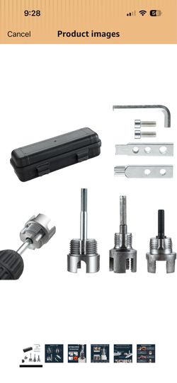 5pc PVC Threading Kit: 1/2", 3/4", 1" 40Cr Alloy Steel Dies. Includes broken bolt extractor for faucets. Professional internal/external threader, elec