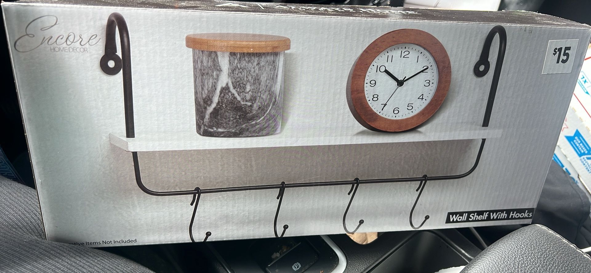 Wall Shelf With Hooks