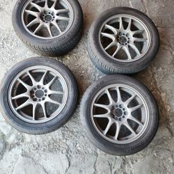 WORK EMOTION CR KAI JDM 17x7.5+42 W/ TOYO EXTENSA HP2 (HIGH PERFORMANCE) ALL SEASON TIRES 225/50R17