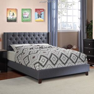 Queen bed frame with mattress (free delivery)