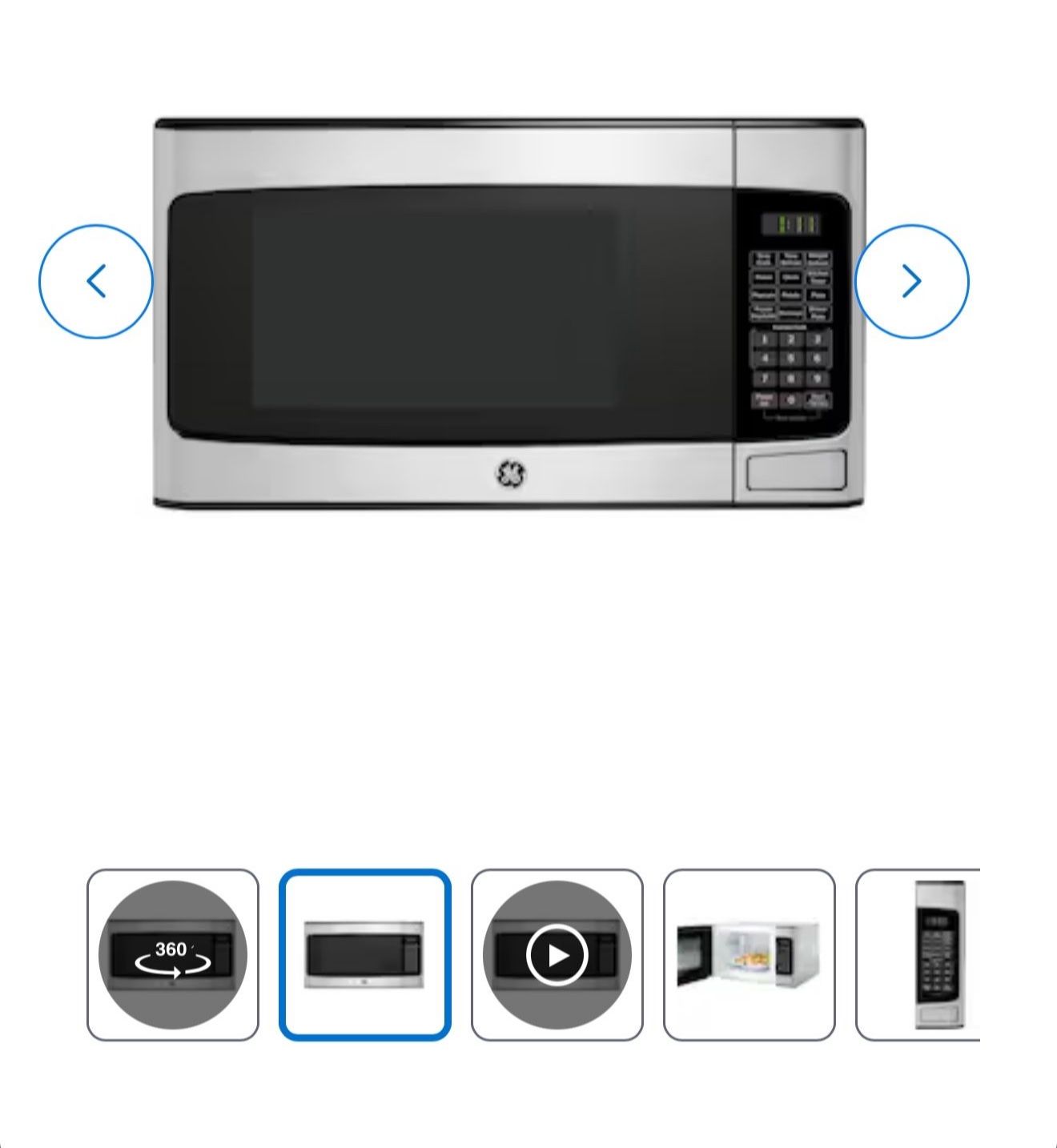 GE microwave new