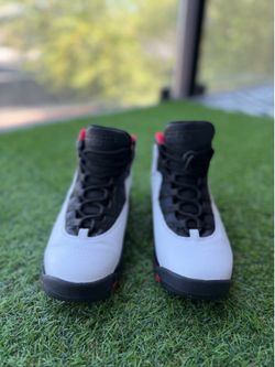 Nike Air Jordan 10 Retro GS “Double Nickel” White Black Red Youth Size 6.5