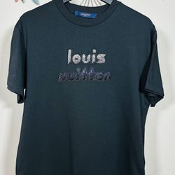LOUIS VUITTON BEAD-EMBROIDERED COTTON T-SHIRT FW23