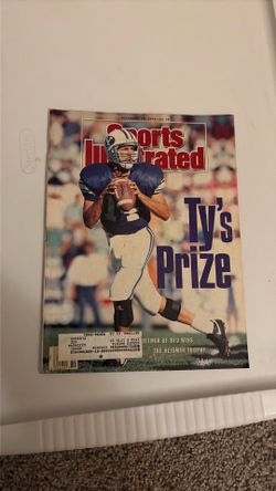 1990 Sports Illustrated Ty Detmer Heisman Trophy BYU Football Vintage Magazine