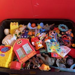 Full Bin Of Kids Toys 