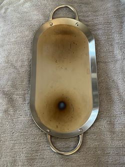 Mexican Style Comal Plano Flat Griddle Oval Stainless Steel
