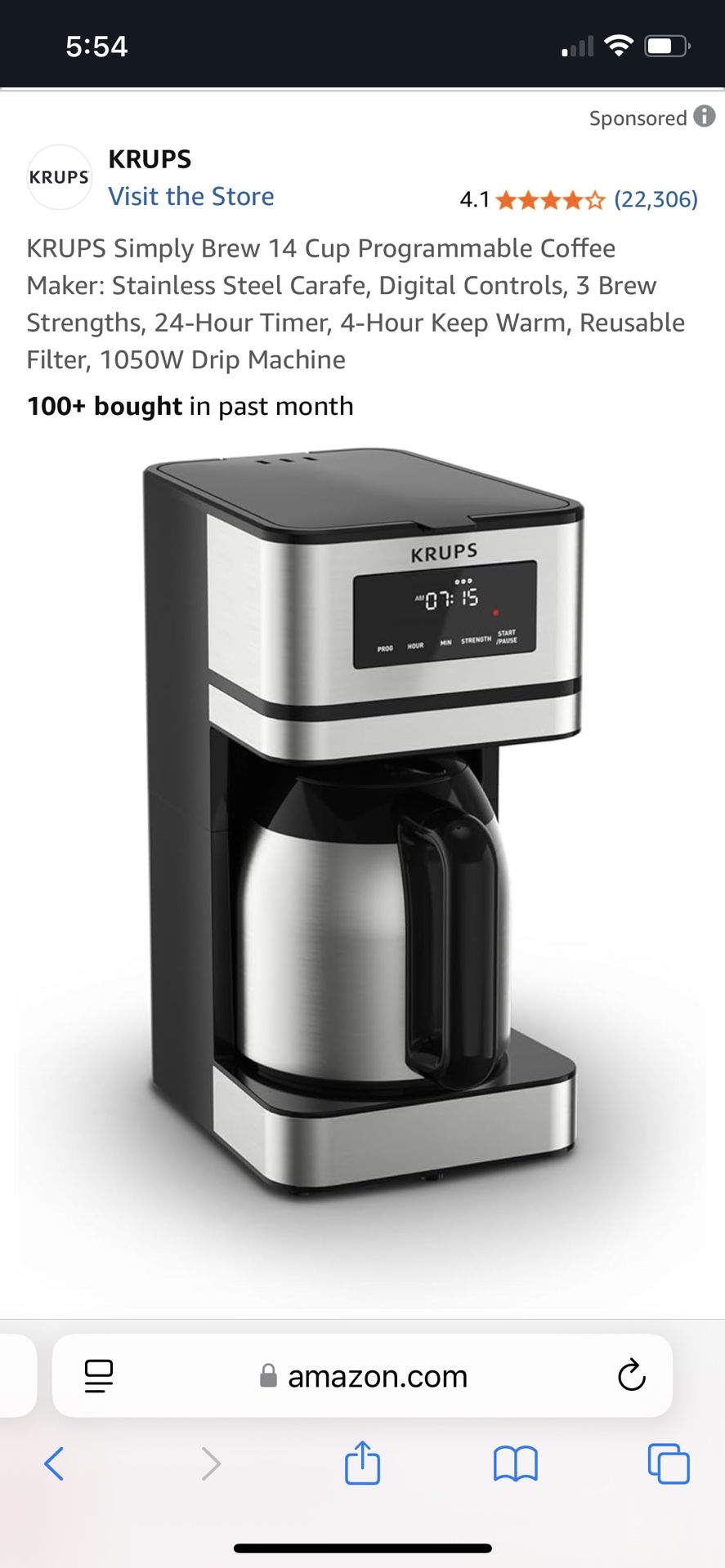 Krups Simply Brew 14 Cup Coffee Maker