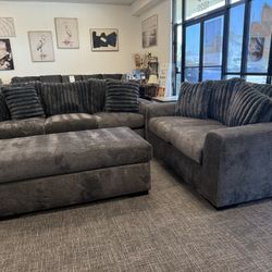 🛋️ 2-Pc Sofa & Loveseat Set w/ Corduroy Comfort – $1399!
