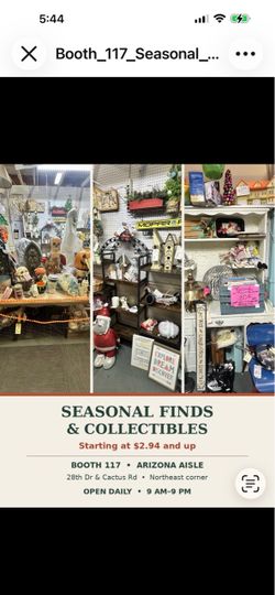 Seasonal treasures and collectibles are waiting! 🎃🎄 Shop my personal collection starting at $2.94 and up, with more to discover in person.  Find me 