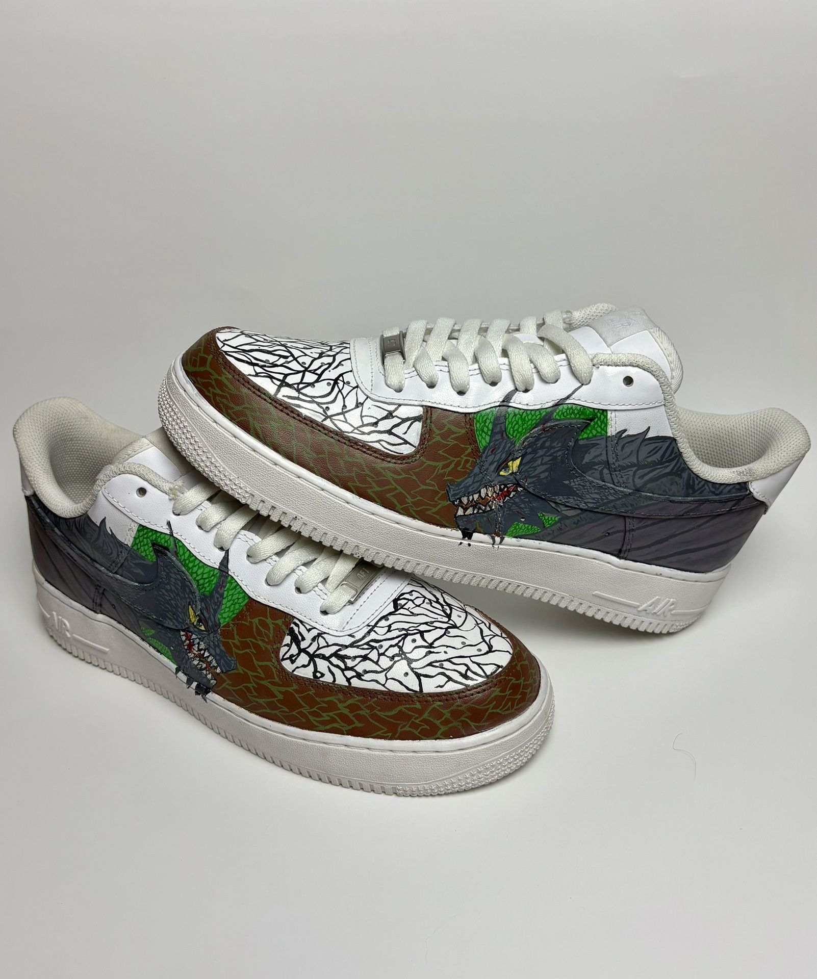 Skyrim Dragon Inspired Custom Air Force 1